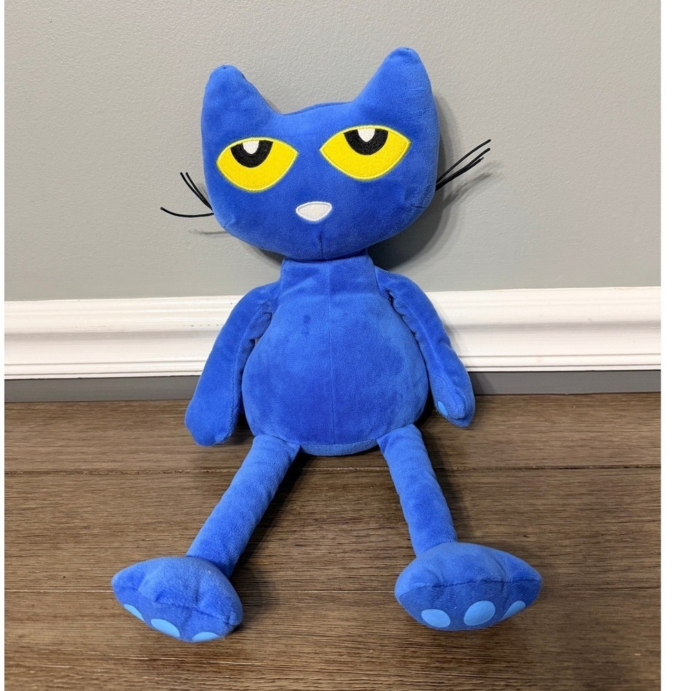 Pete‎ the Cat Plush Stuffed Animal Blue James Dean MerryMakers Book Character